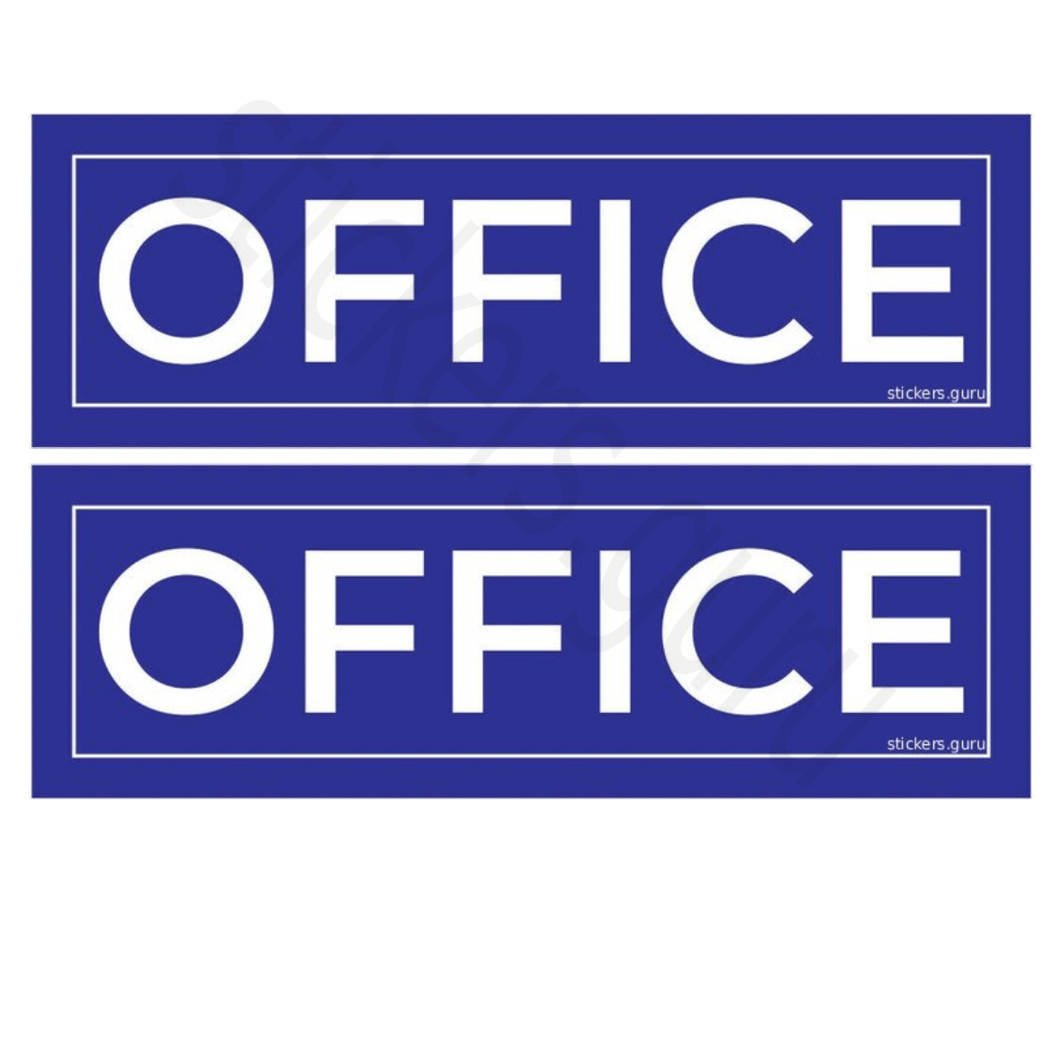 Highfive “Office” sign board stickers self adhesive pack of 2