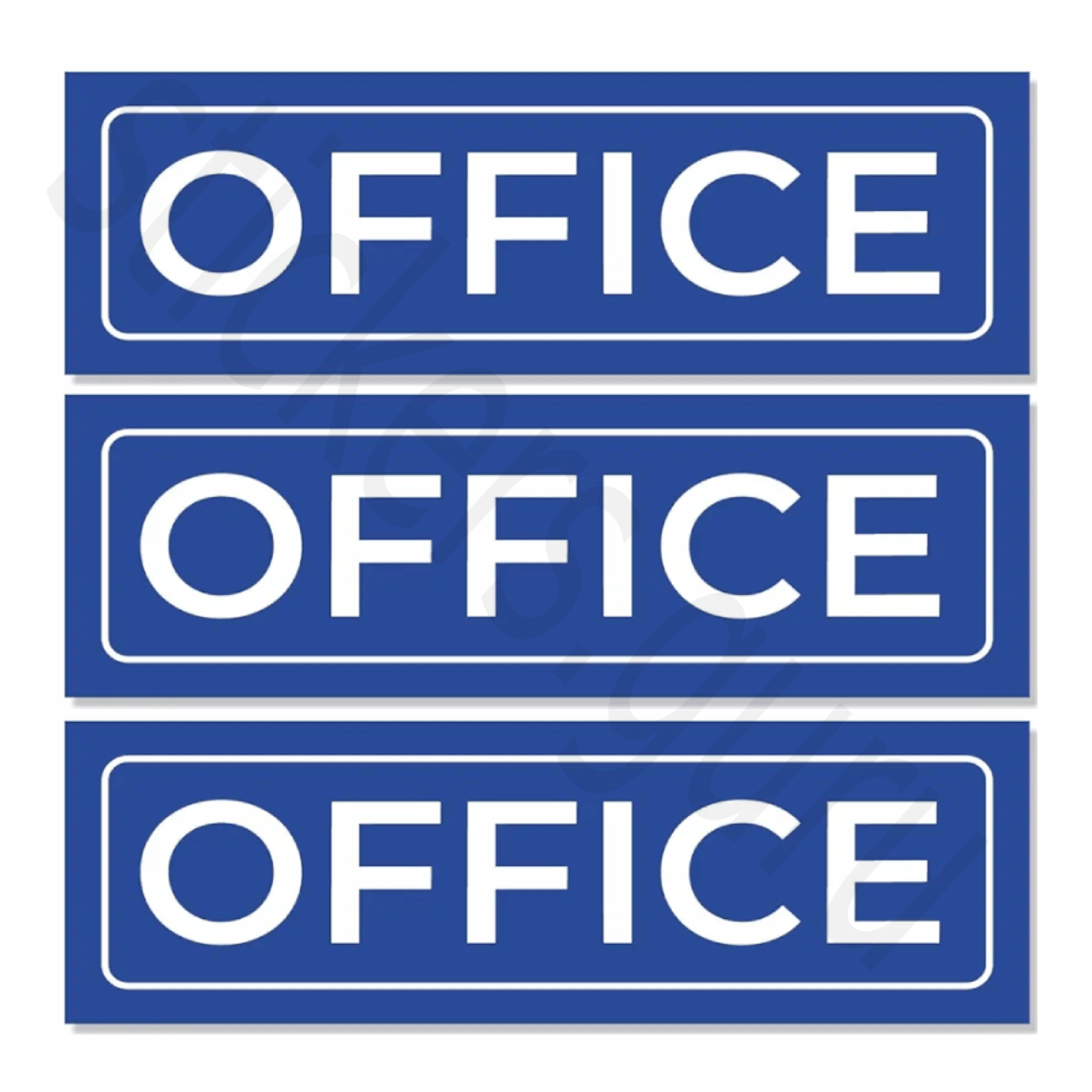 Highfive “office” sign board stickers self adhesive pack of 3